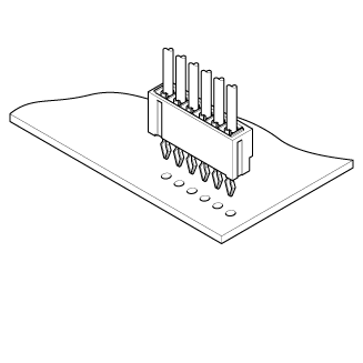 Συνδετήρας 2.0mm SAN καλώδιο πισσών για να επιβιβαστεί Crimp στους συνδετήρες ύφους, πίνακας-στο συνδετήρα